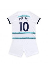 Chelsea Christian Pulisic #10 Babytruitje Uit tenue Kind 2022-23 Korte Mouw (+ Korte broeken)
